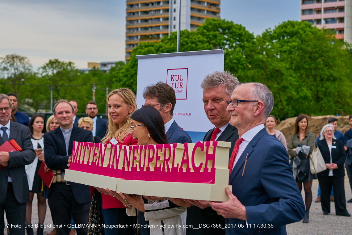 11. Mai 2017 - Grundsteinlegung für die LOGE und dem Kulturquadrat in Neuperlach